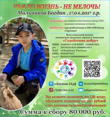 Сбор для Богдана открыт
